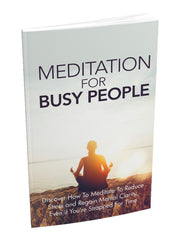 How To Meditate With a Busy Lifestyle CE digital downloads