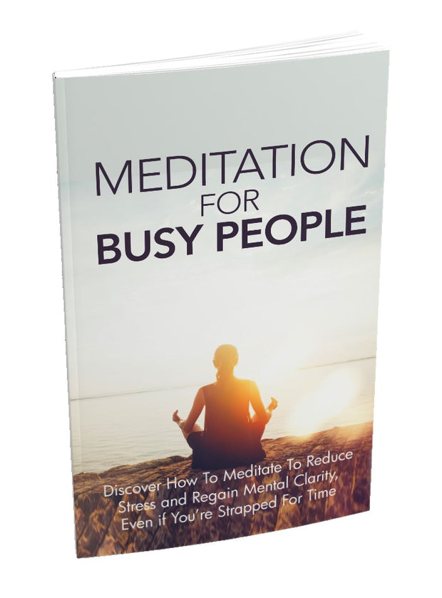 How To Meditate With a Busy Lifestyle CE digital downloads