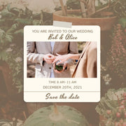 Wedding Invitation, Save The Date. Personalised Invite,/Weddings/Save The Date/Modern Wedding Invite. CE Digital Downloads