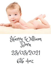 Printable Wall Art kids, Personalised New Born Baby, Scan, Photo, Wall Art Digital Download
