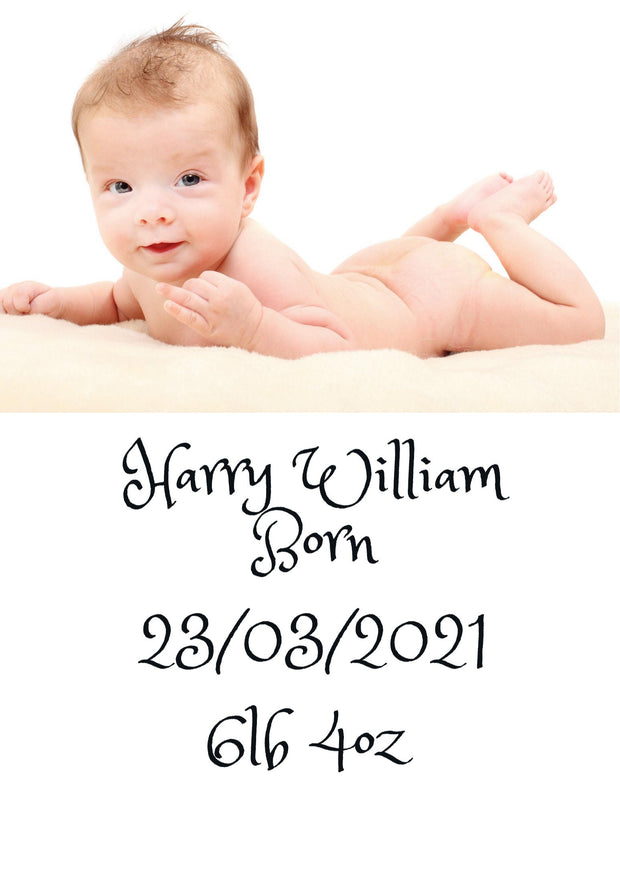 Printable Wall Art kids, Personalised New Born Baby, Scan, Photo, Wall Art Digital Download