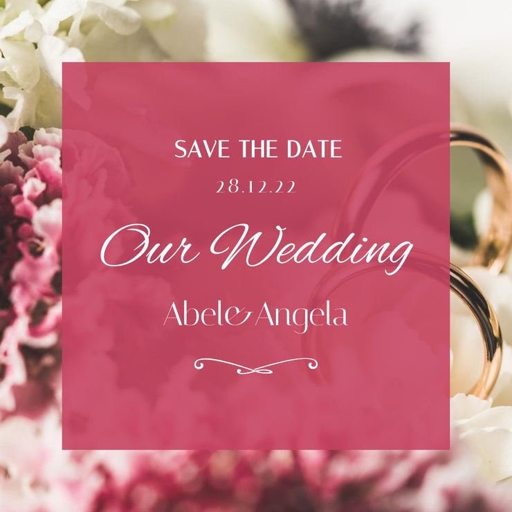 Personalised Wedding Invitation, Save The Date. Personalised Invite,/Weddings/Save The Date/Modern Wedding Invite.
