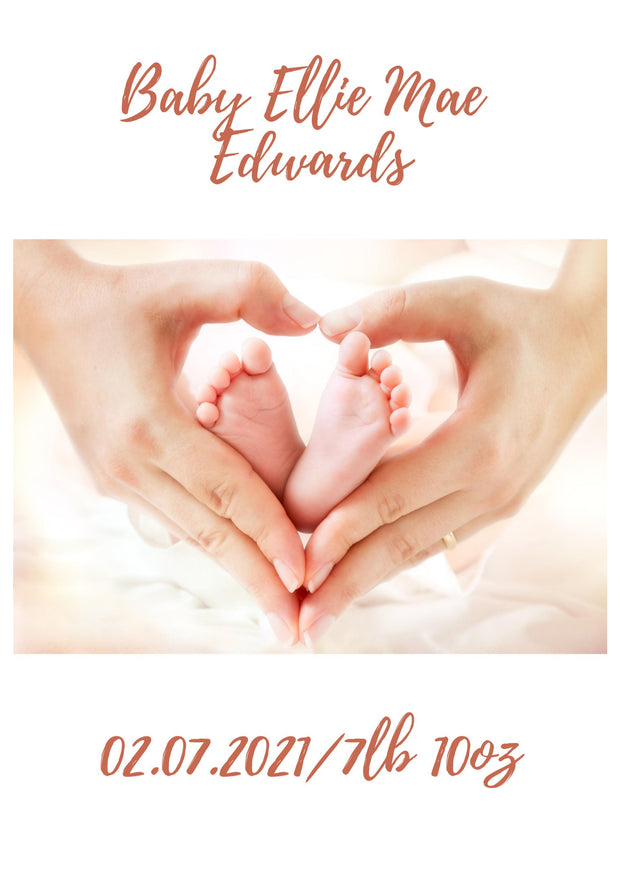 Printable Wall Art kids, Personalised New Born Baby, Scan, Photo, Wall Art Digital Download