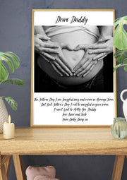 Fathers Day Gift/Personalised Photo Poem Print/ Father's to Be Gift/First time Dad, 1st Fathers Day/Dad Daddy Papa Gift. CE Digital Gift Store