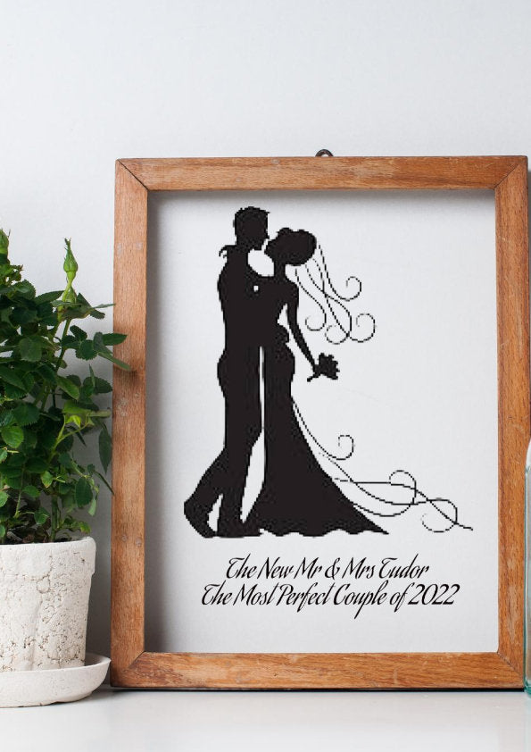 Personalised Bride and Groom Print, Wedding Gift, Boyfriend Girlfriend Print, Customised Couple Gift, Anniversary Gift, Wedding CE Digital Gift Store