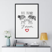 Best Friends Print Wall Art Gift, Print, Card  | Beautiful Bride print | Wedding Day | Best Friends | Personalised |gift for her CE Digital Gift Store