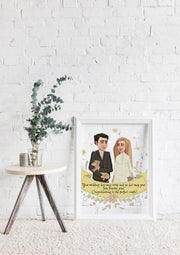 Personalised Bride and Groom Gift, Wedding Gift, Gift for Her, Boyfriend Girlfriend Print, Customised Couple Gift, Anniversary Gift, Wedding CE Digital Gift Store