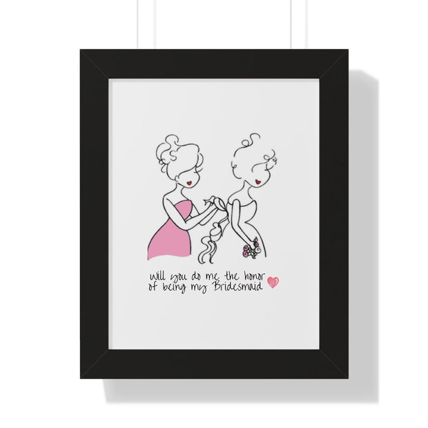 SET of 2 Minimalist Bridesmaid/Made Of Honor Gift, Gift for Maid of Honor, Maid of Honor Proposal, Bridesmaid Proposal Illustration, CE Digital Gift Store