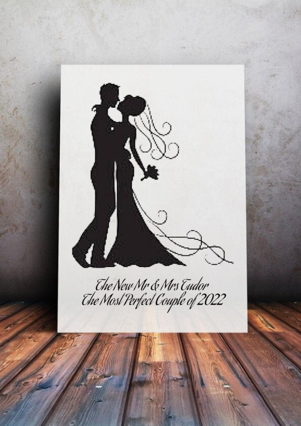 Personalised Bride and Groom Print, Wedding Gift, Boyfriend Girlfriend Print, Customised Couple Gift, Anniversary Gift, Wedding CE Digital Gift Store