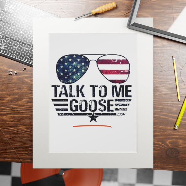 Talk To Me Goose Quote, Top Gun Maverick Movie Inspirational Quote, Top Gun Print Poster Home Décor Gift, Fathers Day Quote Print