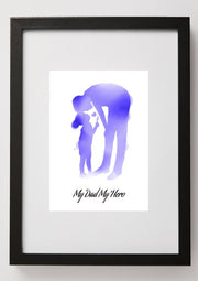 Father's Gift Print from Children- Customised, Gift for Dad, Fathers Day Print, Family Print Poster, Wall Décor for Daddy, Special Father