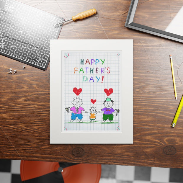 Pride Month, Two Dads Father's Print from Children-Customised, Gift for Dad, Fathers Day Print, Family Print Poster, Wall Décor for Daddy CE Digital Gift Store