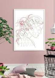 Modern Wall Art | Wall Art | Wall Decor | Line Drawing | Love Print | Art Print | Home Decor | Abstract/ Modern Art CE Digital Gift Store