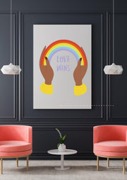 Pride  Month Wall Poster, LGBT Print, Be You / Universal Love Print, Pride LGBTQ Wall Décor, Prints for Home, Pride Month Colours Prints CE Digital Gift Store