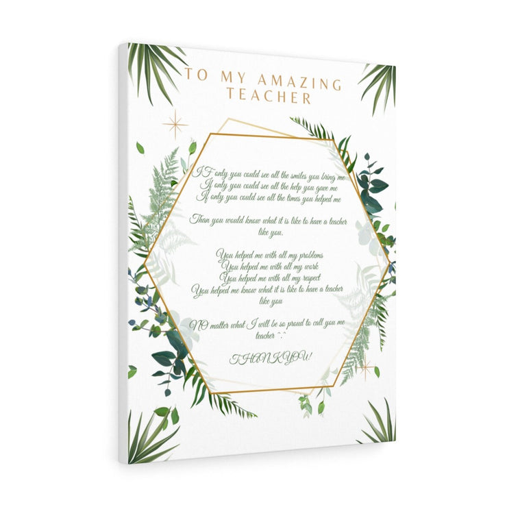 Amazing Teacher Poem Print, End of School Teacher Gift, Poem for Special Teacher, Teacher Gift, Thank you Teacher CE Digital Gift Store