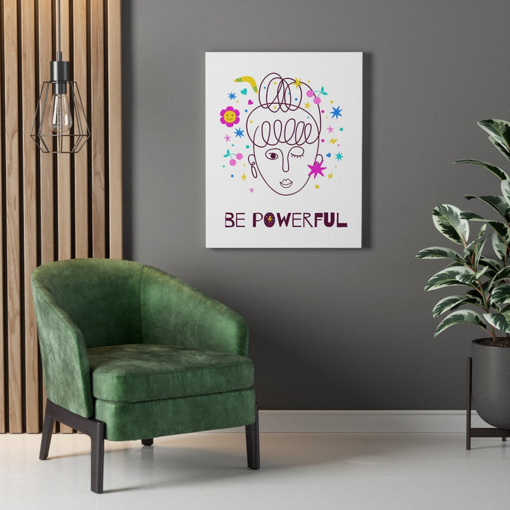 Be Powerful Inspirational Positive Motivational Message Print Poster Home Décor Gift Typography Lifestyle Quotes Prints/Card CE Digital Gift Store