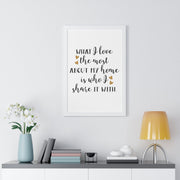 Love My Home Inspirational Positive Motivational Message Print Poster Home Décor Gift Typography Lifestyle Quotes Prints CE Digital Gift Store