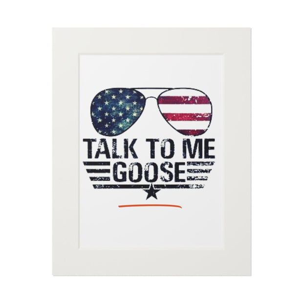 Talk To Me Goose Quote, Top Gun Maverick Movie Inspirational Quote, Top Gun Print Poster Home Décor Gift, Fathers Day Quote Print