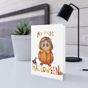 My First Halloween Poster, Halloween Digital Print, Fall Party Décor, Horror Party Decor, Halloween Décor, Halloween Party Invite