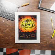 Happy Halloween Poster, Halloween Digital Print, Fall Party Décor, Horror Party Decor, Halloween Décor, Halloween Party Invite
