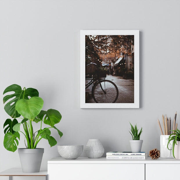 Fall Print, Fall Wall Art, Fall Printable, Autumn Landscape Print, Thanksgiving Wall Art, Gallery Wall Art, Bicycle Printable, Tree Print