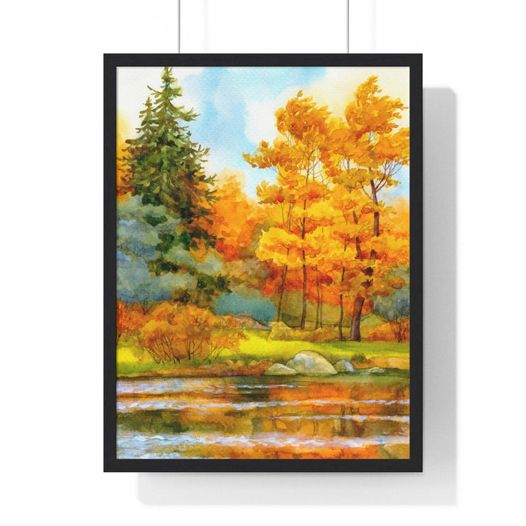 Fall Print, Fall Wall Art, Fall Printable, Autumn Landscape Print, Thanksgiving Wall Art, Gallery Wall Art, Pumpkin Printable, Forest Print