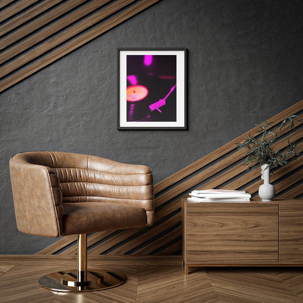 Neon Pink Abstract print, Bright pink vintage Modern wall print. Contemporary Wall Art, Printable Wall Art CE Digital Gift Store