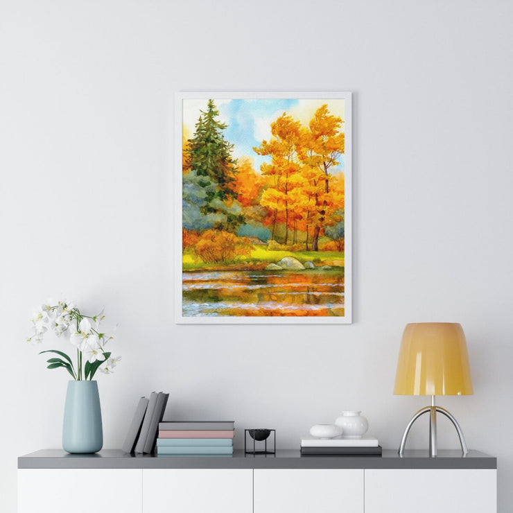 Fall Print, Fall Wall Art, Fall Printable, Autumn Landscape Print, Thanksgiving Wall Art, Gallery Wall Art, Pumpkin Printable, Forest Print