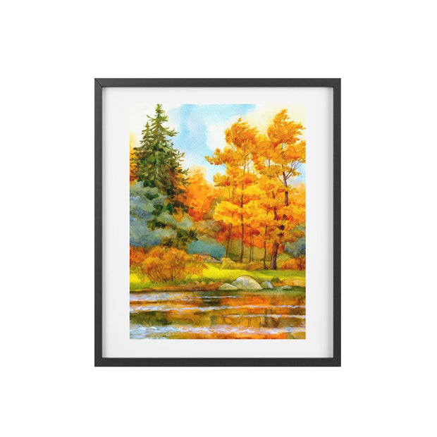 Fall Print, Fall Wall Art, Fall Printable, Autumn Landscape Print, Thanksgiving Wall Art, Gallery Wall Art, Pumpkin Printable, Forest Print