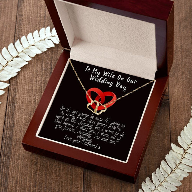 To My Wife on Her Wedding Day Necklace, Wife to Be Gift, Gift for Wife, Wife Necklace, Wedding Day Gift CE Digital Gift Store