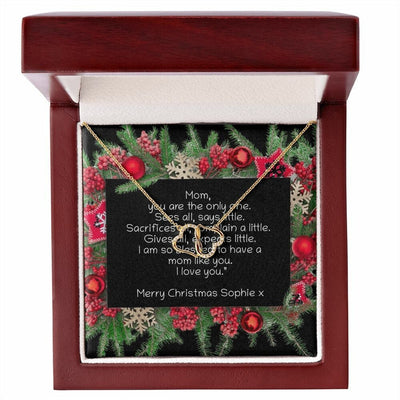 Everlasting Love Solid Gold Necklace Gift for Special Mum, to My Mum Necklace, Mum Gift, Jewellery, gift for her CE Digital Gift Store