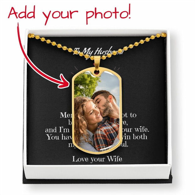 Personalised Any Message Engraved Dog Tag Chain - Photo Key Chain - Gifts for Her Him - Birthday Christmas Gifts for Husband Daddy Grandpa CE Digital Gift Store