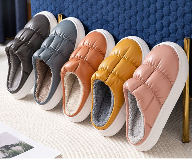 Home Slippers Women Soft Waterproof Non-slip Shoes Winter, Waterproof Slipper, Winter warm Slipper