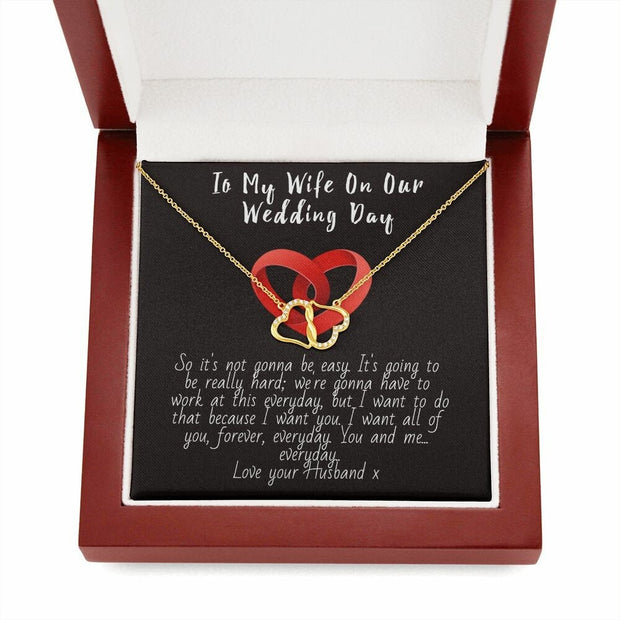 To My Wife on Her Wedding Day Necklace, Wife to Be Gift, Gift for Wife, Wife Necklace, Wedding Day Gift CE Digital Gift Store