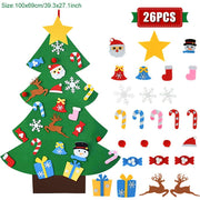 DIY Felt Christmas Tree Ornaments For Kids, Toddler Christmas Tree Set, Decorate your own Felt Christmas Tree