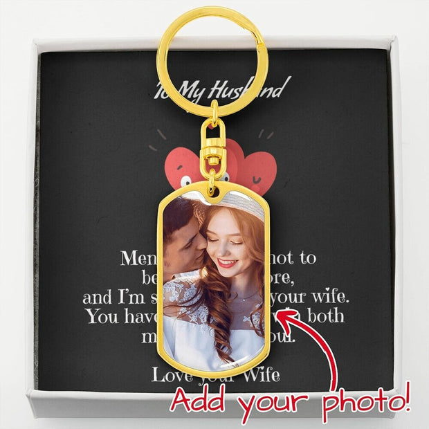 Personalised Any Message Engraved Keyring - Photo Key Chain - Gifts for Her Him - Birthday Christmas Gifts for Mummy Daddy Grandma Nanny CE Digital Gift Store