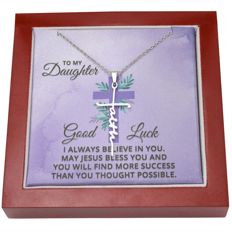 Faith Christian Necklace Faith pendant Silver/Gold/Rose-Gold Necklace/ Daughter necklace gift/ Daughter Gift Necklace/ Birthday/Anniversary/
