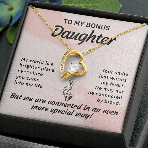 Bonus Daughter, Stepdaughter Gift, Bonus Daughter Necklace, Stepdaughter, Stepdaughter Keepsake, Gifts for Her, Adopted Daughter Gifts