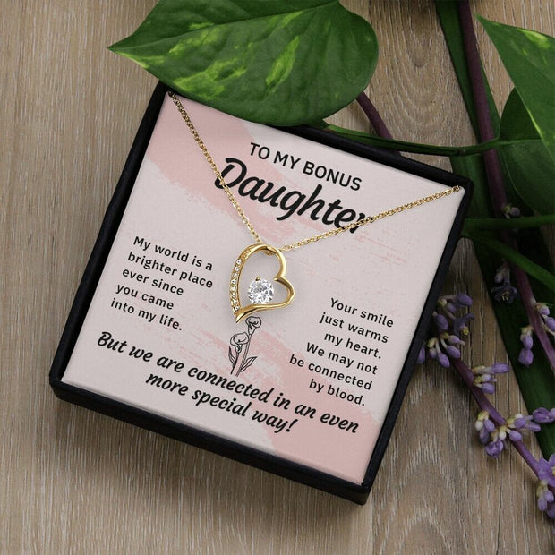 Bonus Daughter, Stepdaughter Gift, Bonus Daughter Necklace, Stepdaughter, Stepdaughter Keepsake, Gifts for Her, Adopted Daughter Gifts