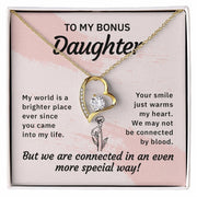 Bonus Daughter, Stepdaughter Gift, Bonus Daughter Necklace, Gift for her, Birthday Gift, Christmas Gift