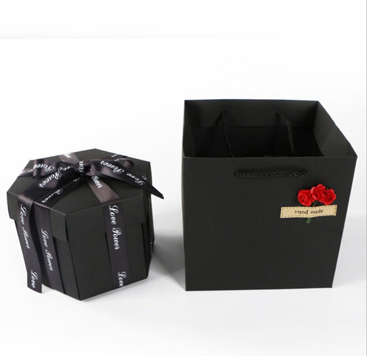 Surprise Explosion Box DIY Handmade Scrapbook Photo Album Gift Box for Valentine Gift, Birthday Gift Couples Gift, Christmas Gift