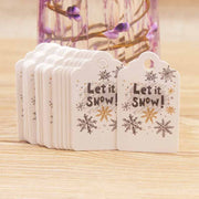 Christmas Tree Decoration Label Hang Card, Set of 100 Christmas Tree Decoration hanger, Christmas Gift Tags