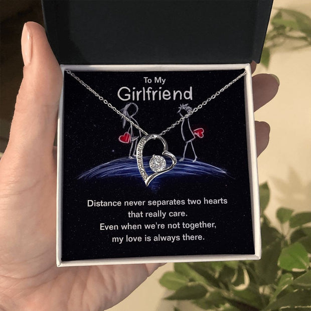 To My Girlfriend A stunning, infinitely forever Love Necklace is sure to make her heart melt, Valentines gift, Gift for Her CE Digital Gift Store