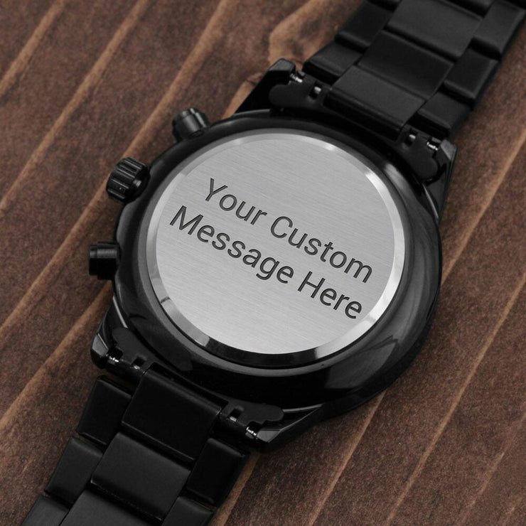 Custom Engraved Watch, Gift for him, Gift for Husband, Gift for Son