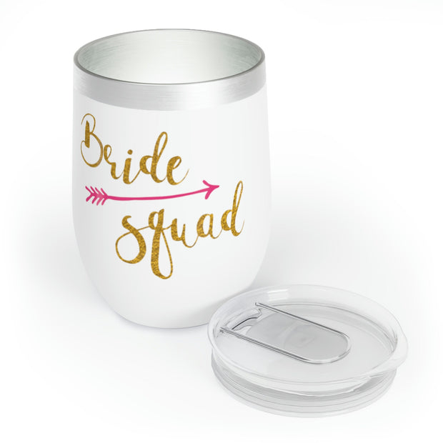 Bride Squad Bridesmaid Custom Gift Wine Tumbler, Gift for Bride, BFF, Bridesmaid, Wedding, Bridal Gift, Hen Party Gift CE Digital Gift Store