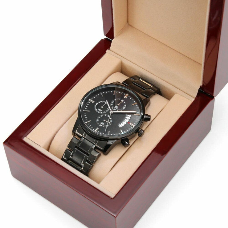 Custom Engraved Watch, Gift for him, Gift for Husband, Gift for Son