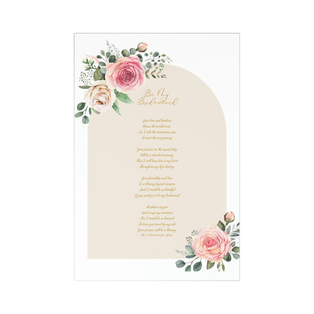 A Special Request: Will You Be My Bridesmaid? - A Heartfelt Invitation, Bridesmaid Poem Invite, Bridesmaid Gift CE Digital Gift Store