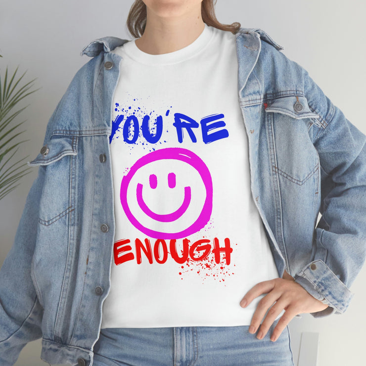 You Are Enough Slogan t-shirt, Empowerment t-shirt, Cotton t-shirt, Women's t-shirt, Bold t-shirt, Casual t-shirt CE Digital Gift Store