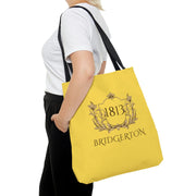 Yellow Bridgerton Tote Bag, Bridgerton-Inspired Tote Bag, Bridgerton 1813 Design Bag, Tote Bag