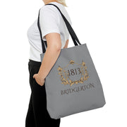 Bridgerton Grey Tote Bag, Bridgerton-Inspired Tote Bag, Bridgerton 1813 Design Bag, Tote Bag